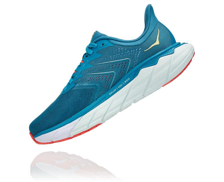 Hoka One One Løbesko Dame - Arahi 5 - Blå/Hvide - 301784UMN